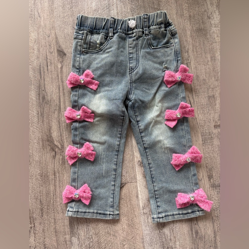 Lola + the boys cutie bow jeans